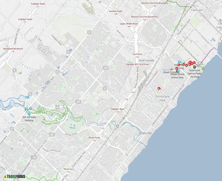 Where Is Oakville Ontario Canada Map United States Map