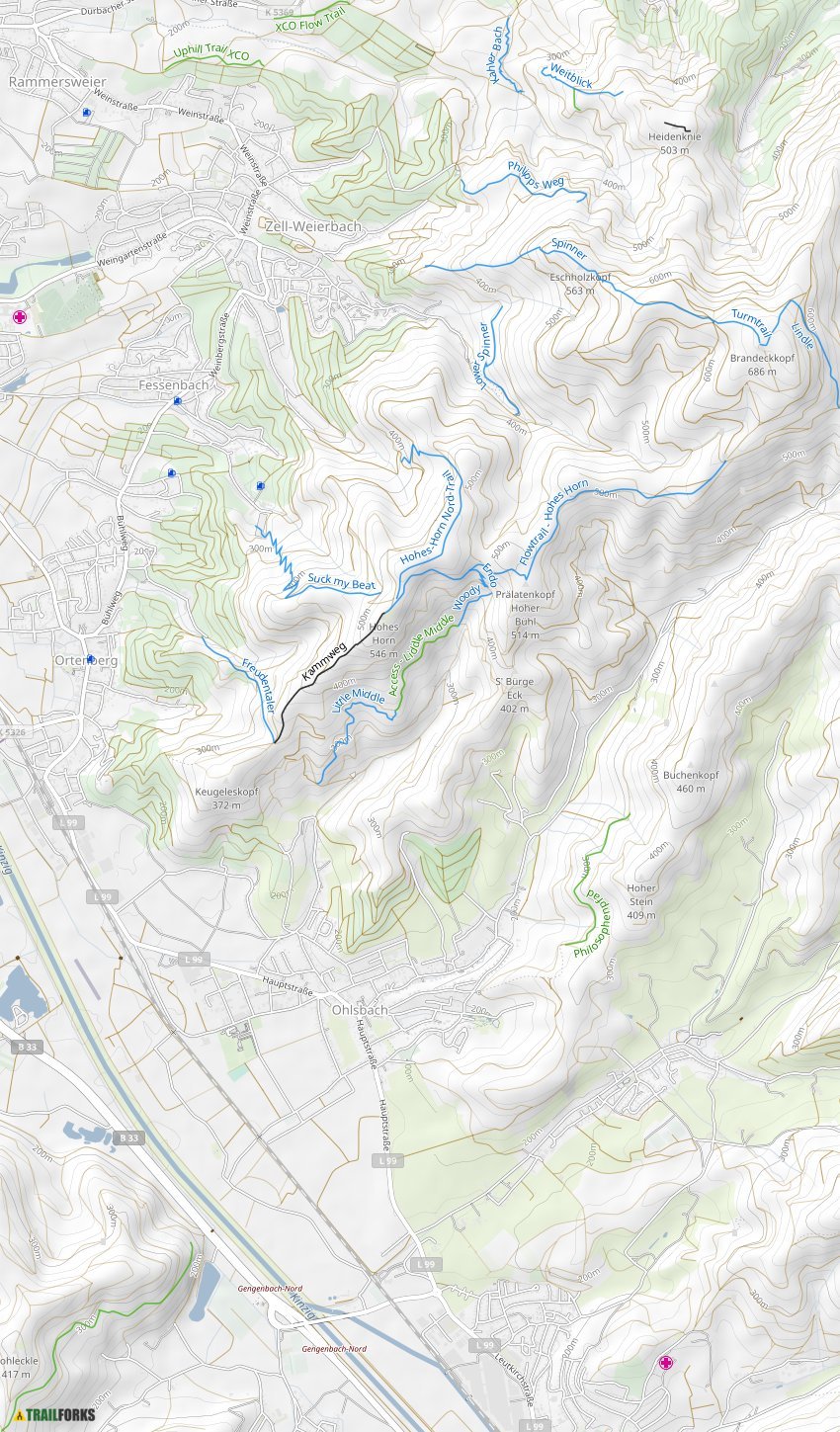 Offenburg Germany Mountain Biking Trails Trailforks   Offenburg 15671 Trail Map 