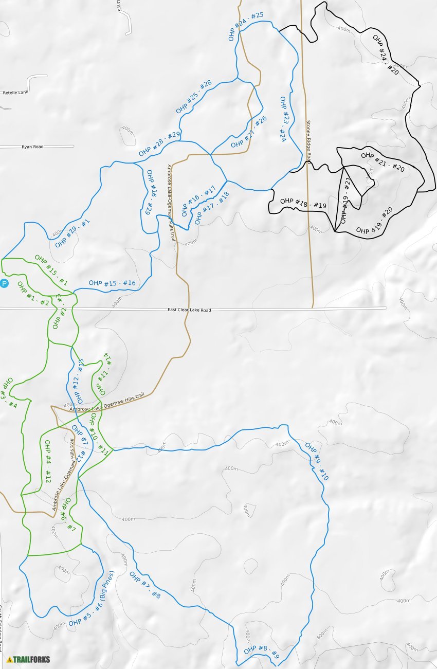 Ogemaw Hills Mountain Biking Trails Trailforks