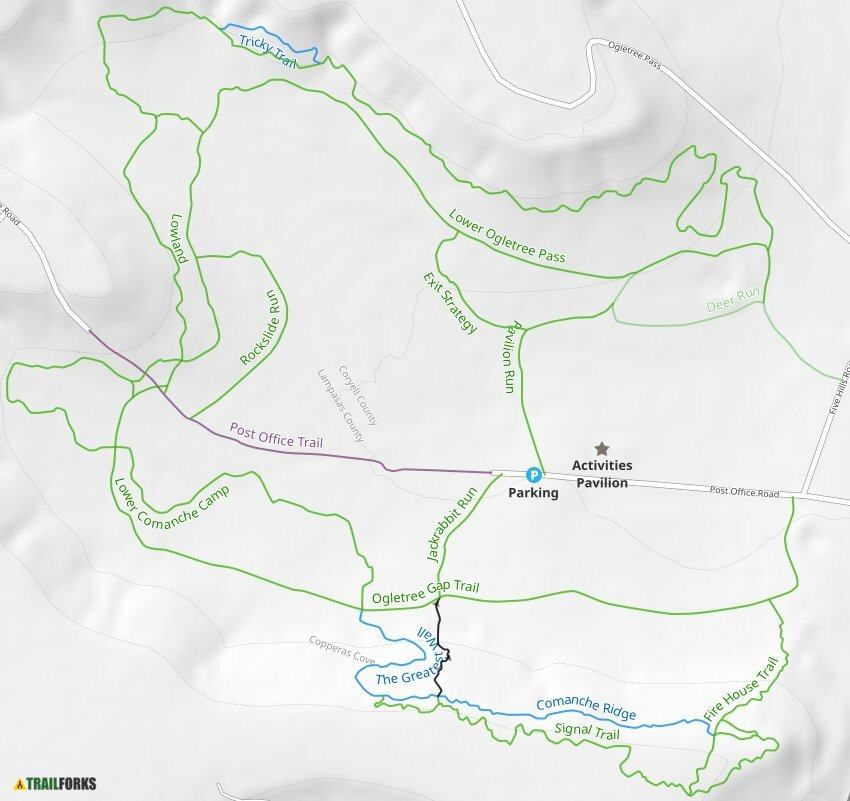 Ogletree Gap Preserve, Copperas Cove Mountain Biking Trails | Trailforks