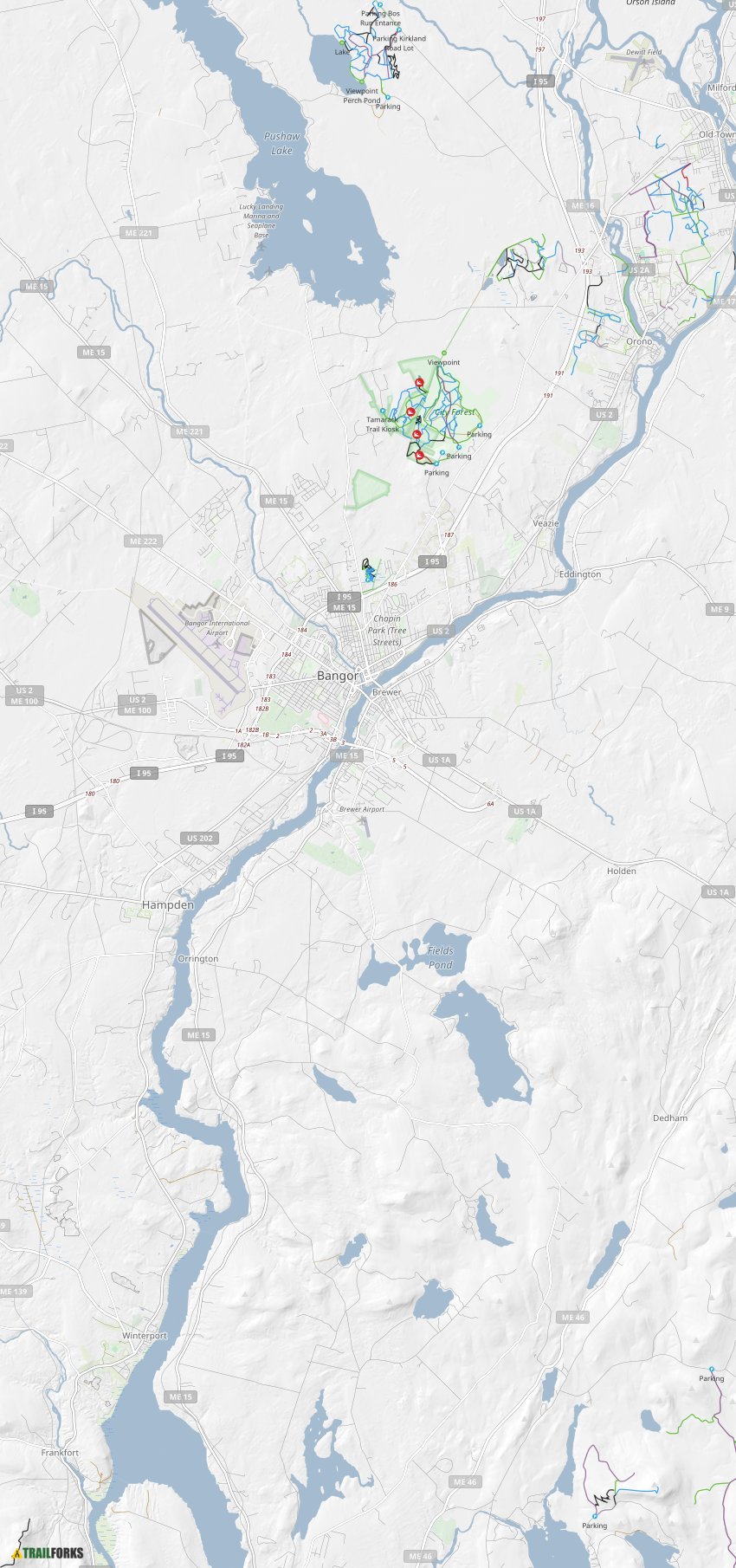 Old Town, Maine Mountain Biking Trails Trailforks