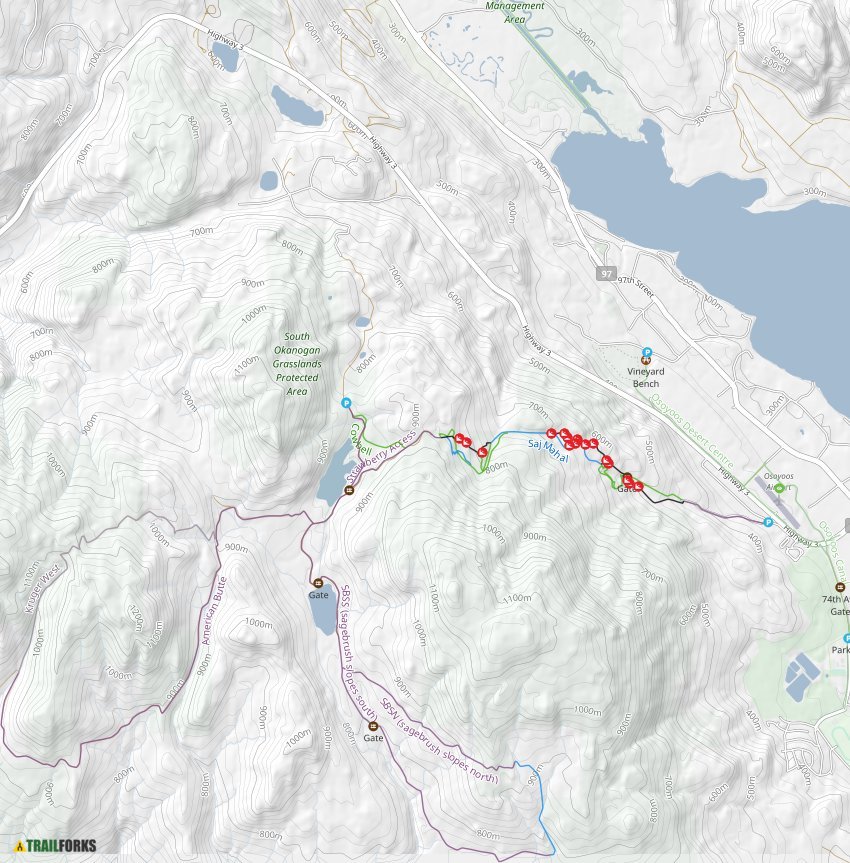 Osoyoos British Columbia Mountain Biking Trails Trailforks