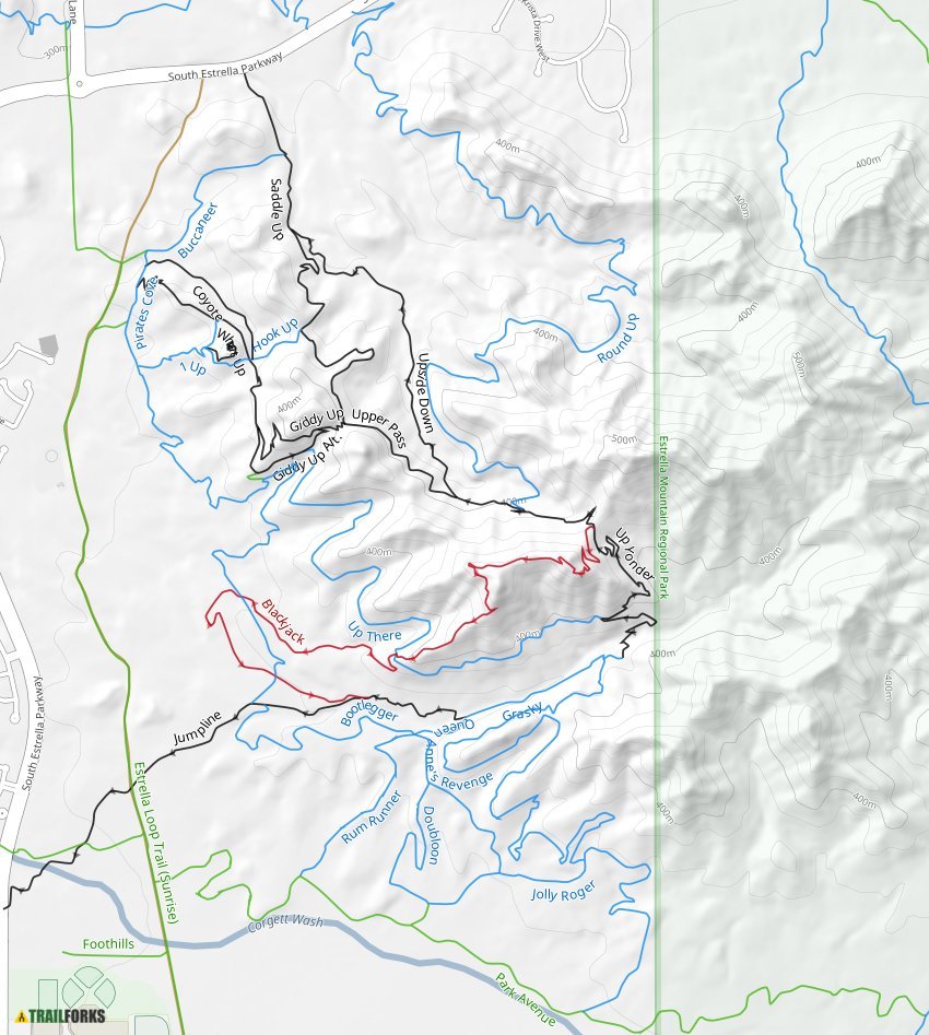 Pirate Trails, Goodyear Mountain Biking Trails Trailforks