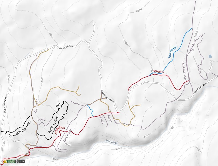 Postill, Kelowna Mountain Biking Trails Trailforks