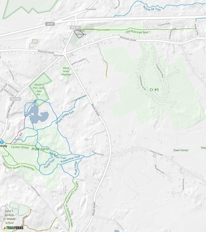 Pratt Farm, Middleboro Mountain Biking Trails Trailforks