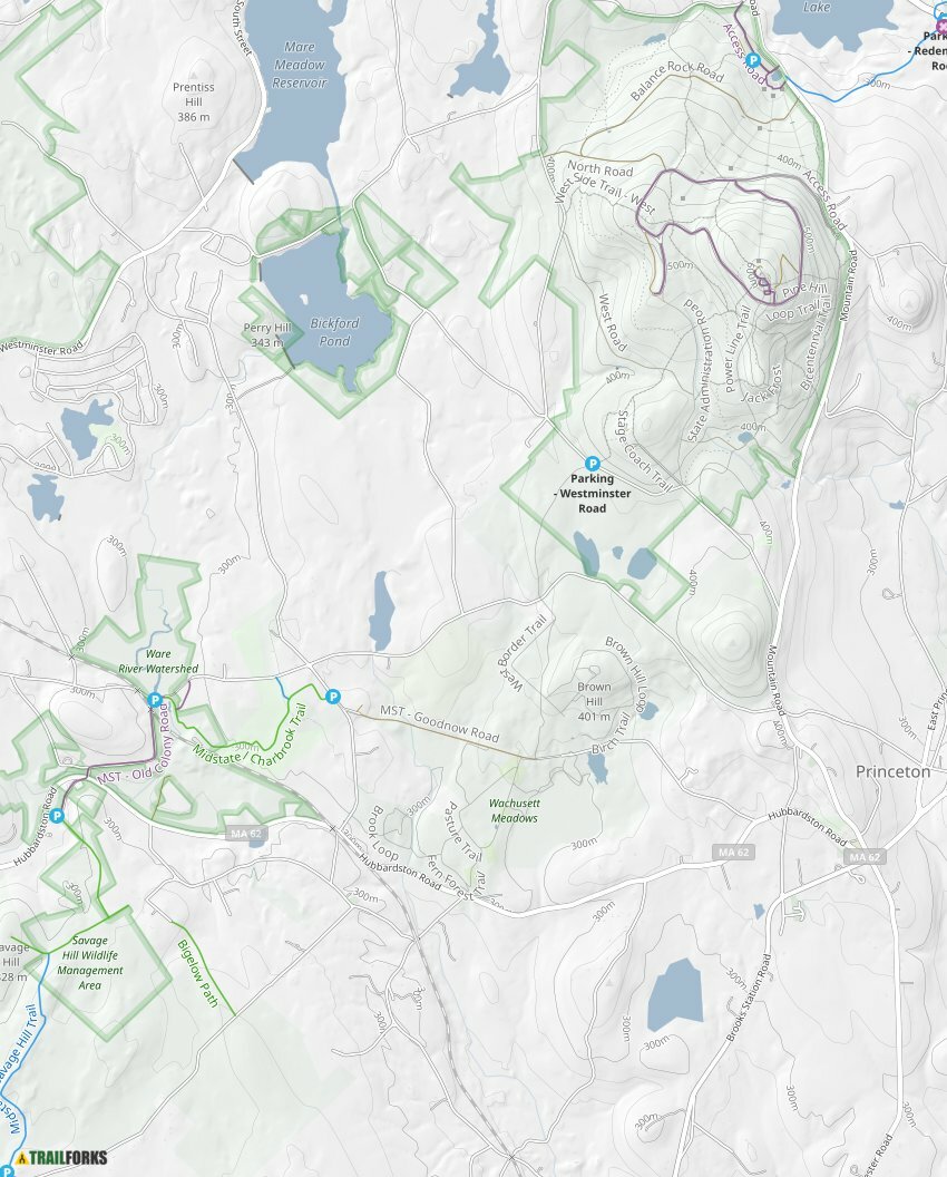 Princeton, Massachusetts Mountain Biking Trails Trailforks