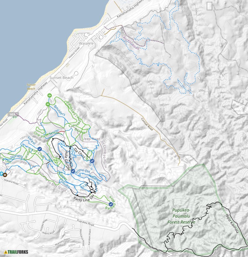 Pupukea, Hawaii Mountain Biking Trails Trailforks