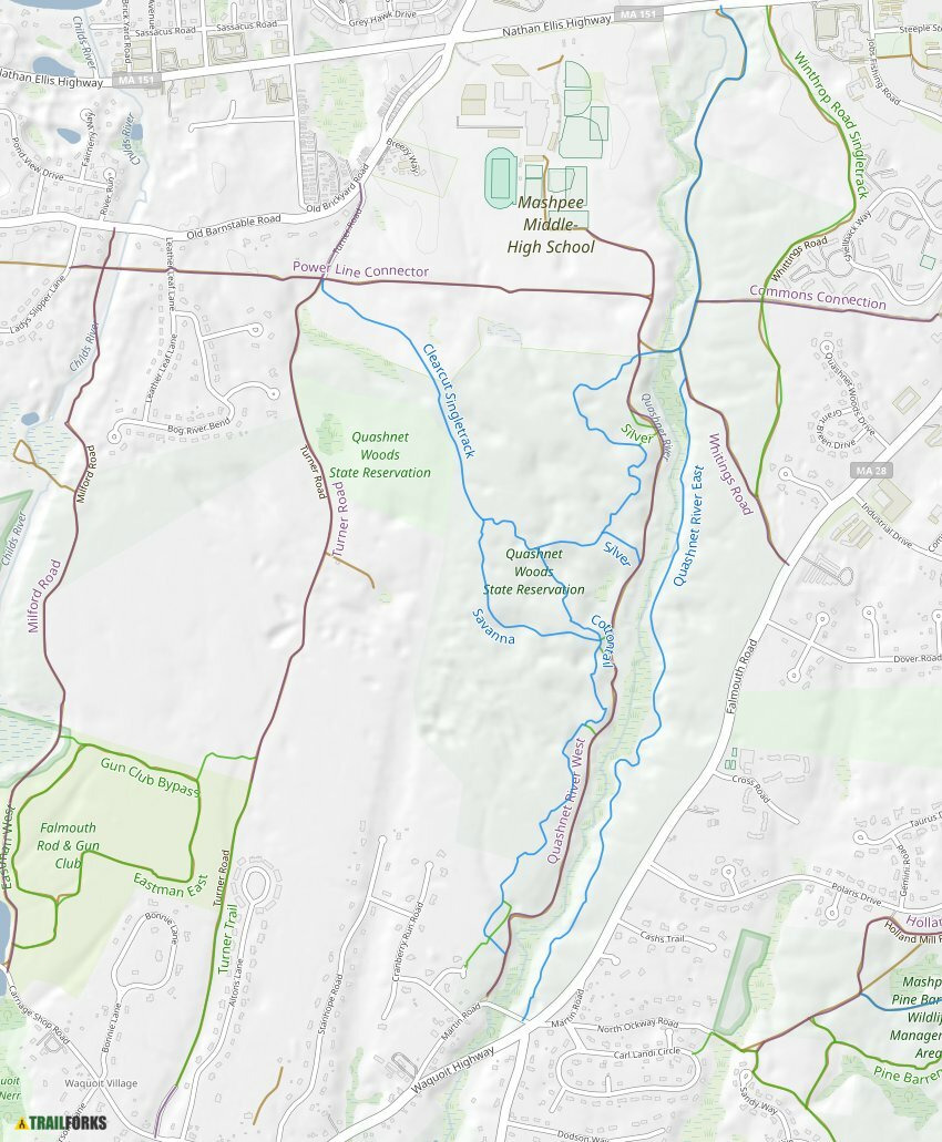 Quashnetchilds River Conservation Areas Mashpee Mountain Biking