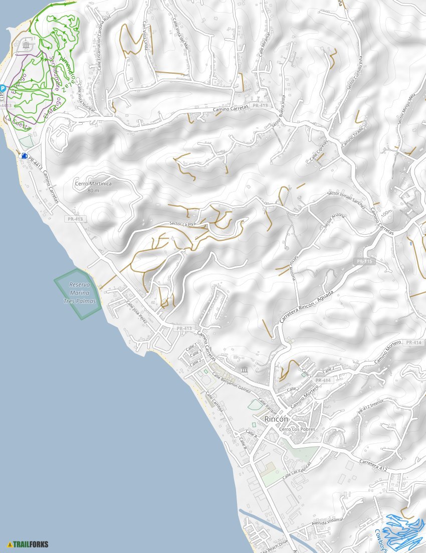 rincon bike trail map