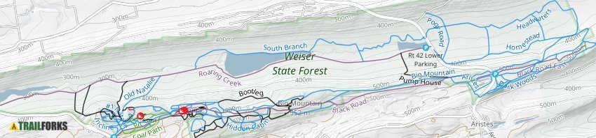 Weiser State Forest Map Roaring Creek, Shamokin Mountain Biking Trails | Trailforks