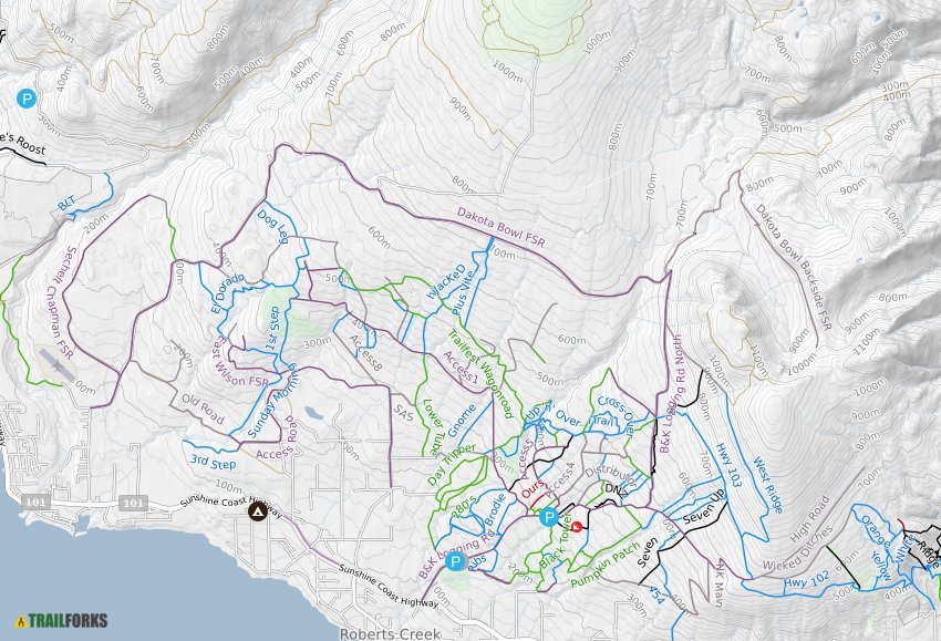 Roberts Creek Bc Map Roberts Creek, British Columbia Mountain Biking Trails | Trailforks