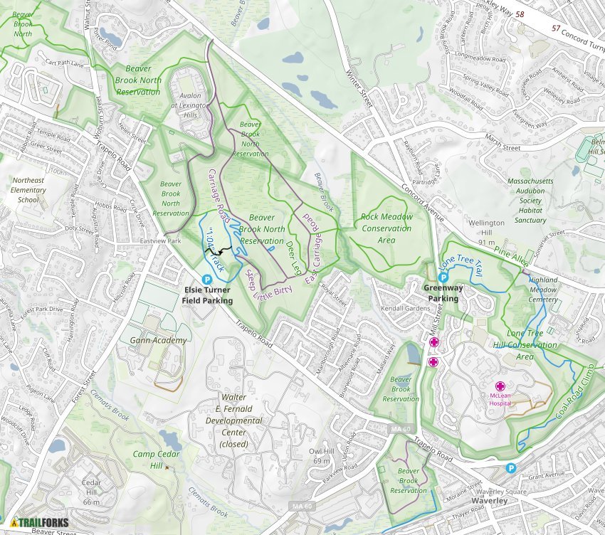 Rock Meadow Conservation Area (Belmont) Mountain Biking Trails Trailforks