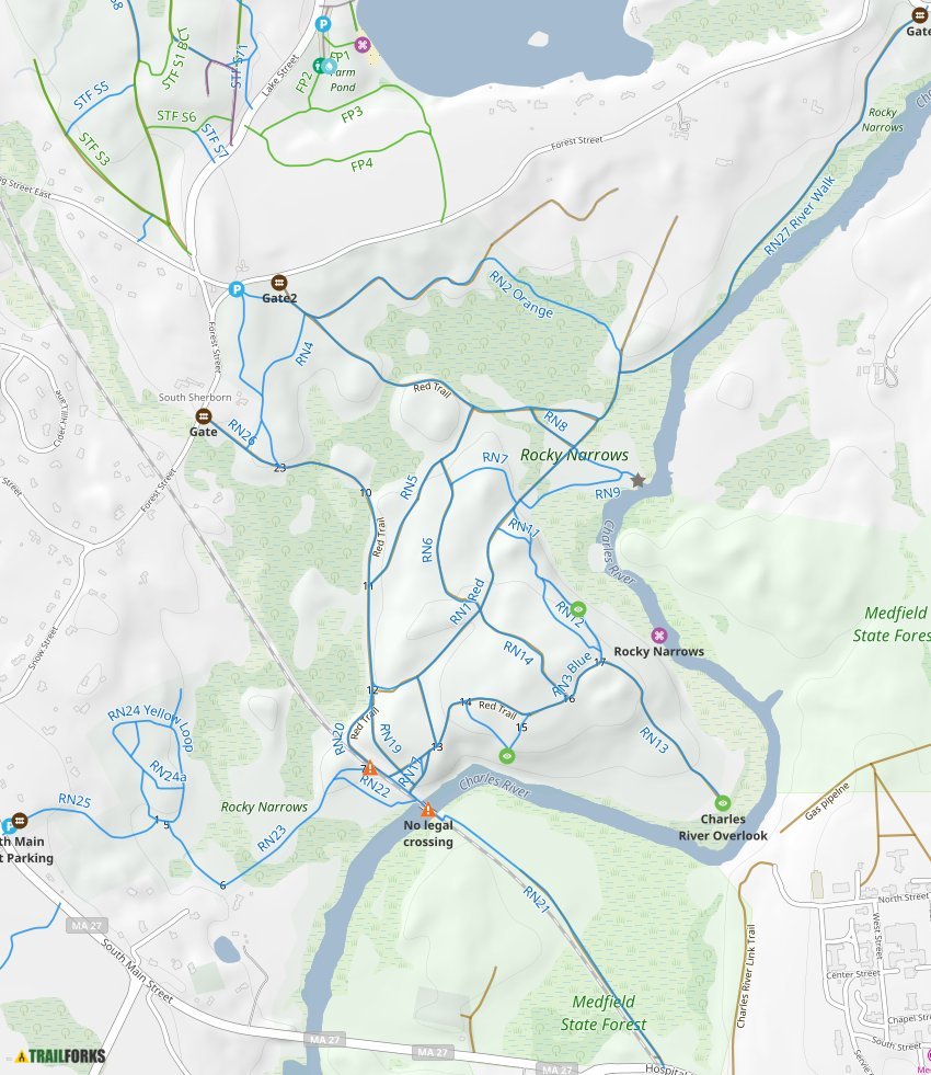 Rocky Narrows Trail Map Rocky Narrows Mountain Biking Trails | Trailforks