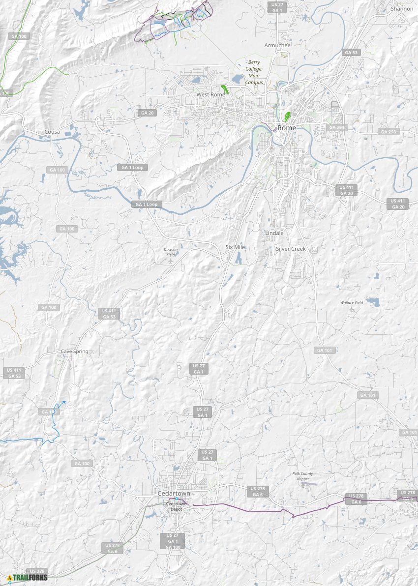 Rome, Mountain Biking Trails Trailforks