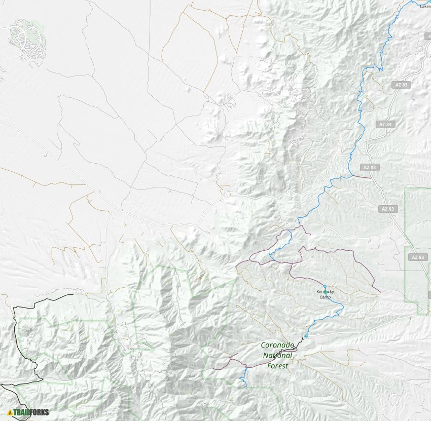 Santa Rita Mountains Map Coronado National Forest - Santa Rita Mountains Mountain Biking Trails |  Trailforks