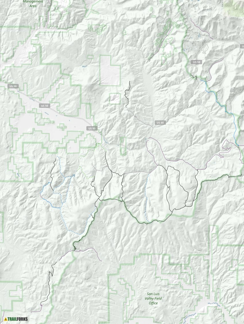 Sargents, Colorado Mountain Biking Trails Trailforks