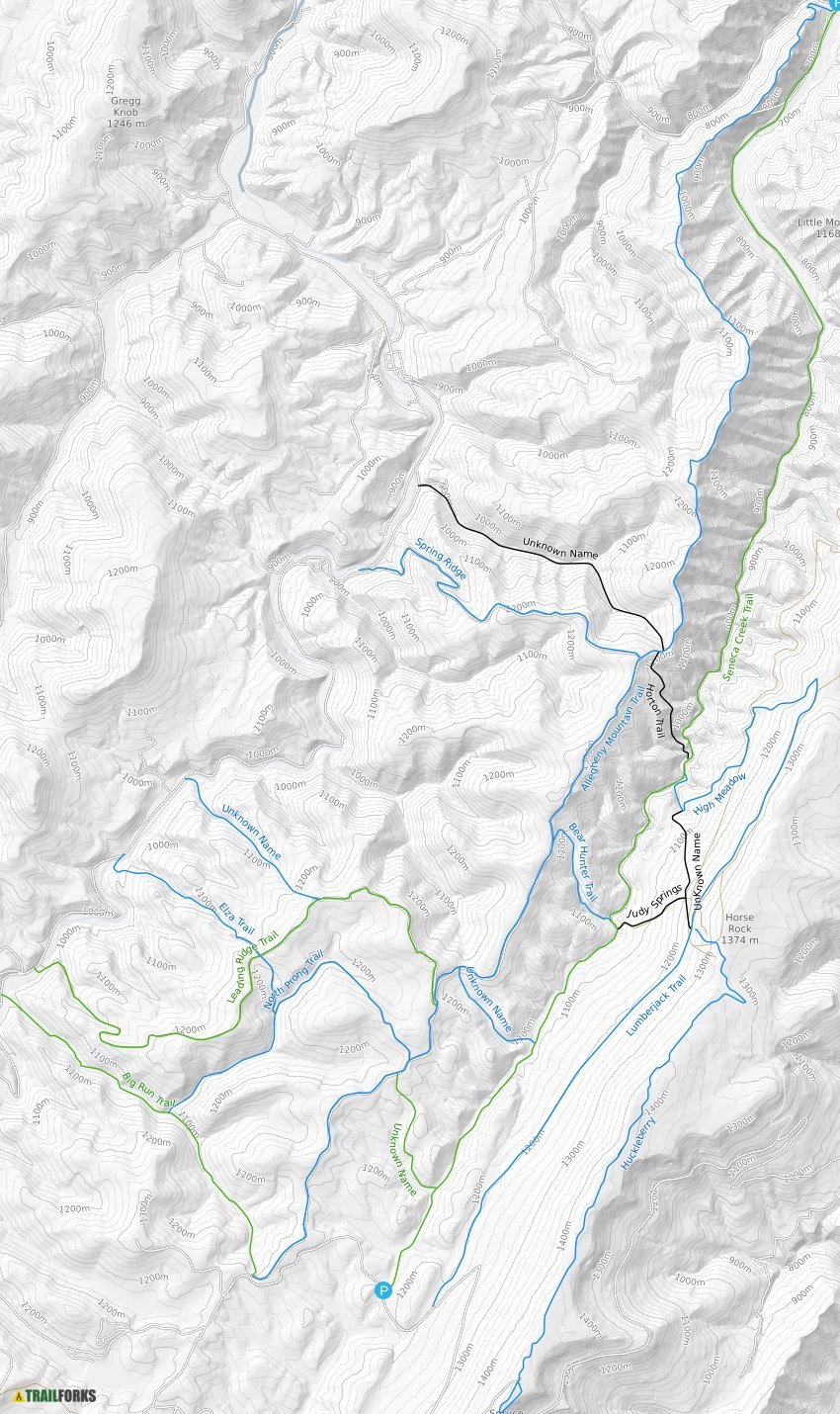 Seneca Rocks Trail Map Seneca Rocks, West Virginia Mountain Biking Trails | Trailforks