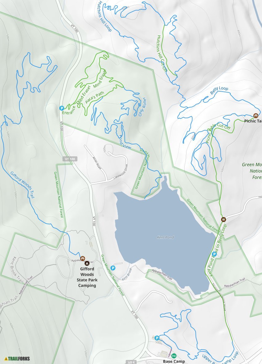 Sherburne Trails, Killington Mountain Biking Trails Trailforks