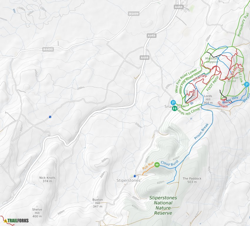 Eastridge Mtb Trail Map Shrewsbury, United Kingdom Mountain Biking Trails | Trailforks