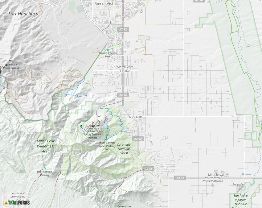 Sierra Vista, Arizona Mountain Biking Trails Trailforks