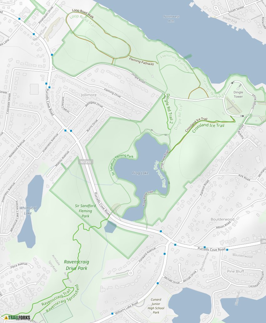 Sir Sandford Fleming Park, Halifax Mountain Biking Trails Trailforks
