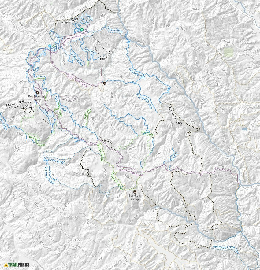 Cow Mountain OHV Map