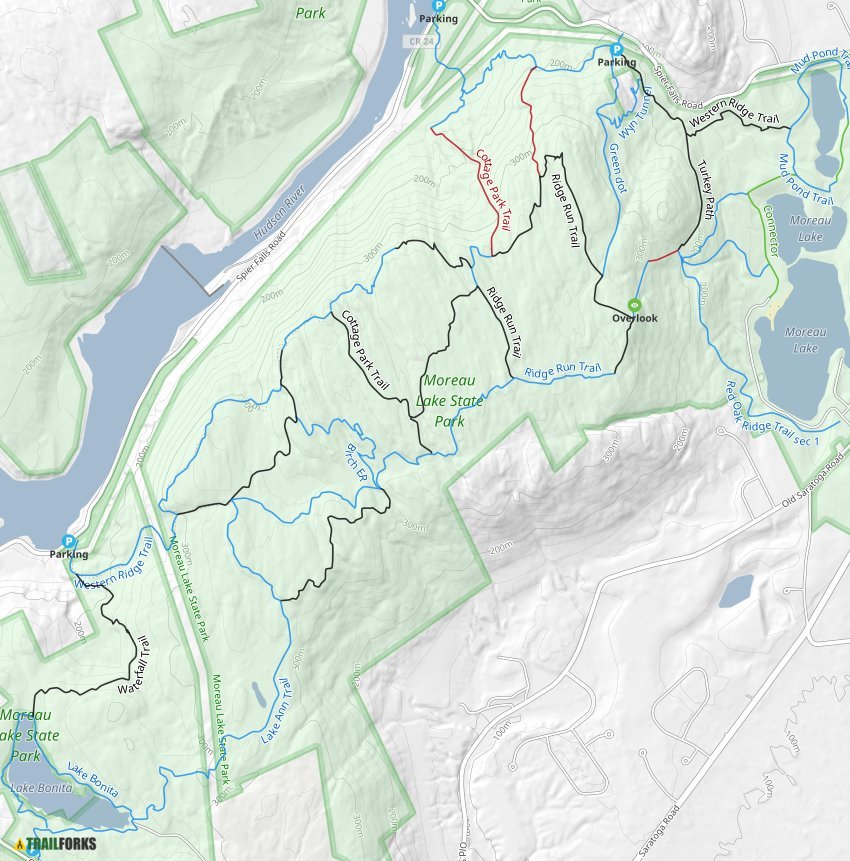 Lake Bonita Trail Map South Glens Falls, New York Mountain Biking Trails | Trailforks