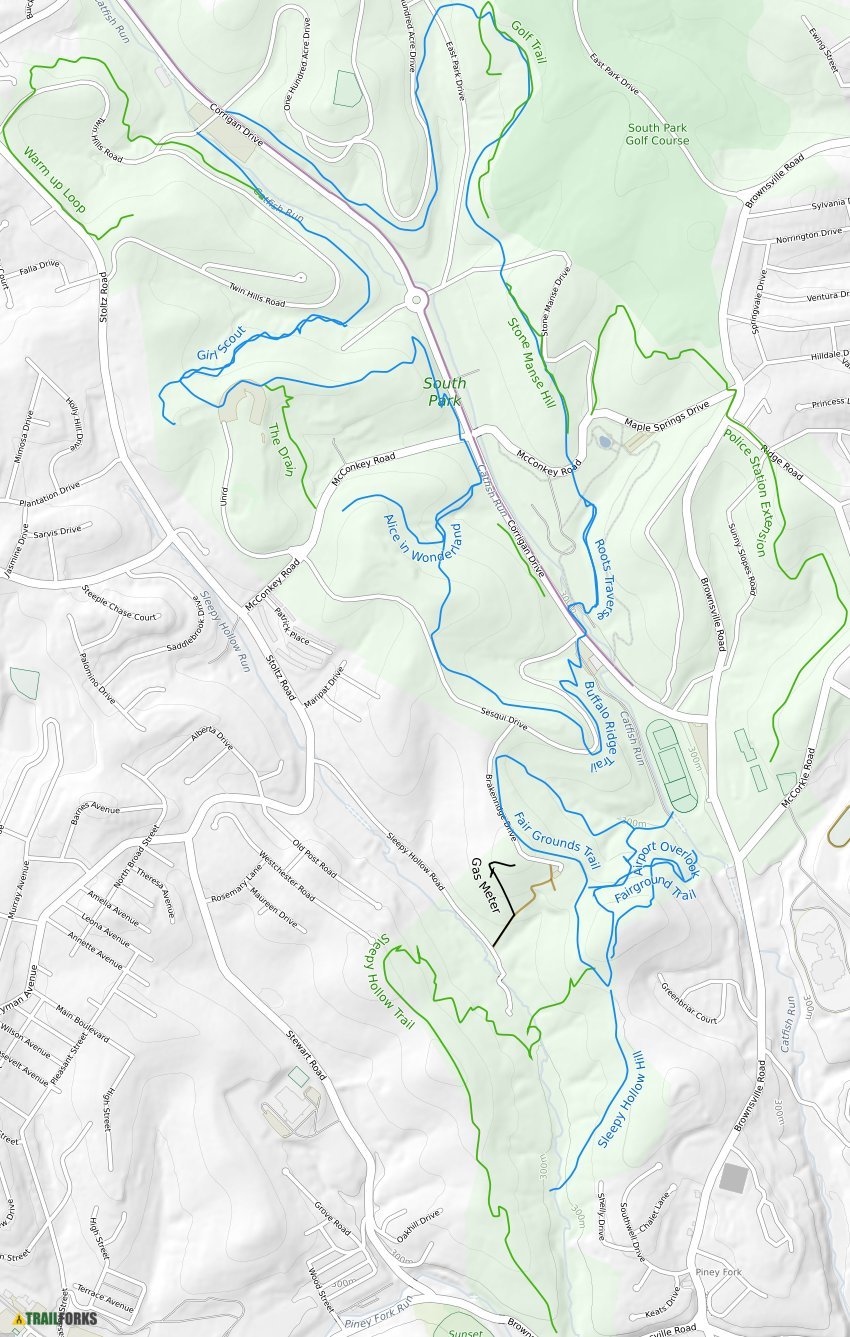South Park, Pennsylvania Mountain Biking Trails Trailforks
