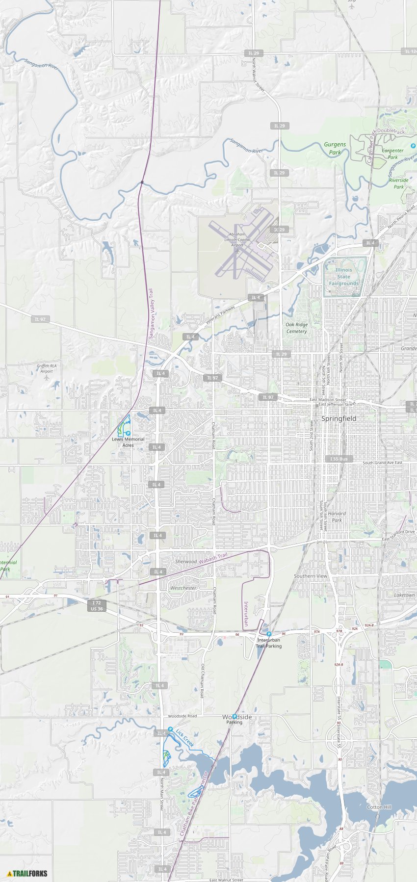 Springfield Il Zip Code Map Springfield, Illinois Mountain Biking Trails | Trailforks