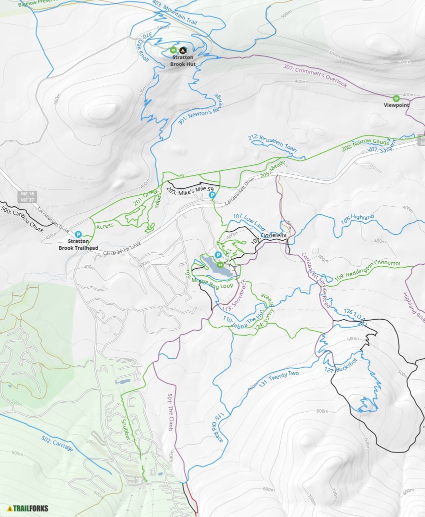 Sugarloaf Outdoor Center Mountain Biking Trails Trailforks   Sugarloaf Outdoor Center Trail Map 