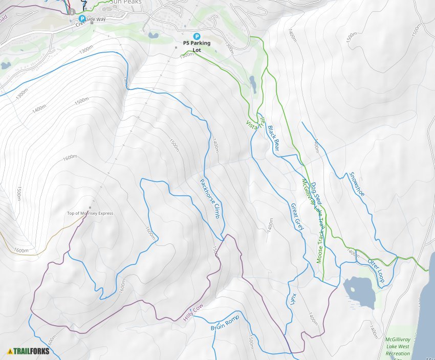 Sun Peaks Nordic Trail Map Sun Peaks Nordic Network Skiing Trails | Trailforks
