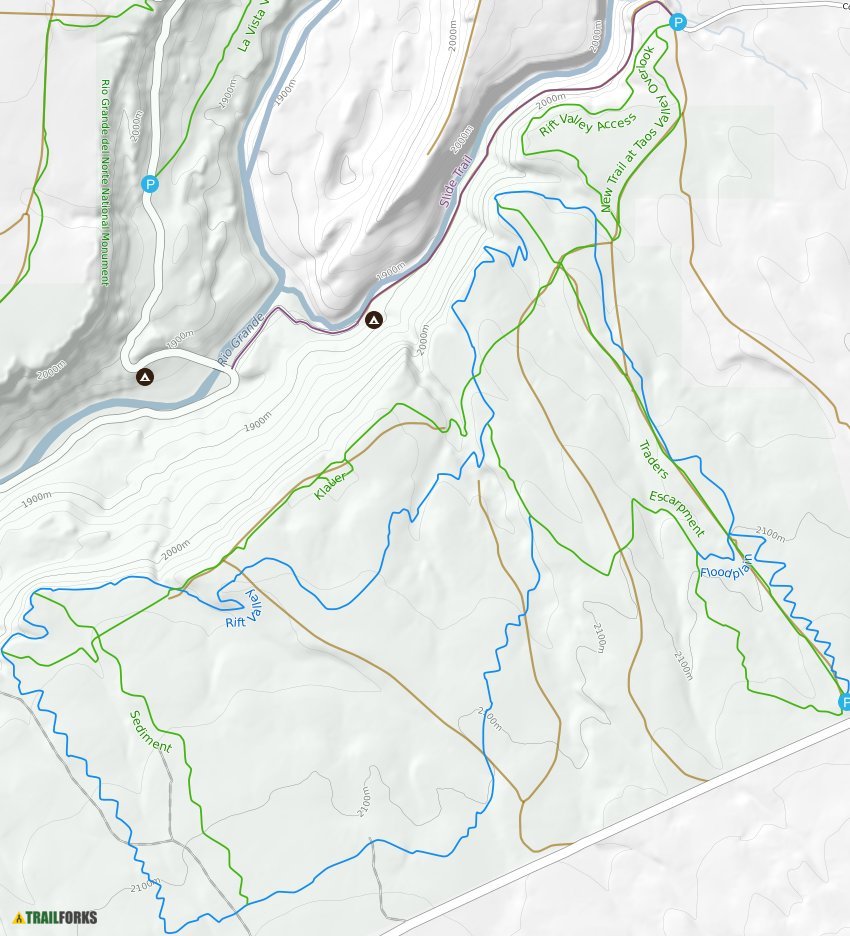 Taos Valley Overlook Trails Mountain Biking Trails | Trailforks