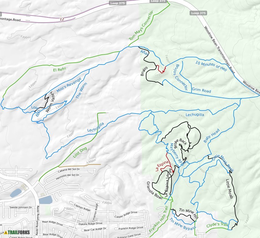 Dog Mountain Trail Map Lost Dog Mountain Biking Trails | Trailforks