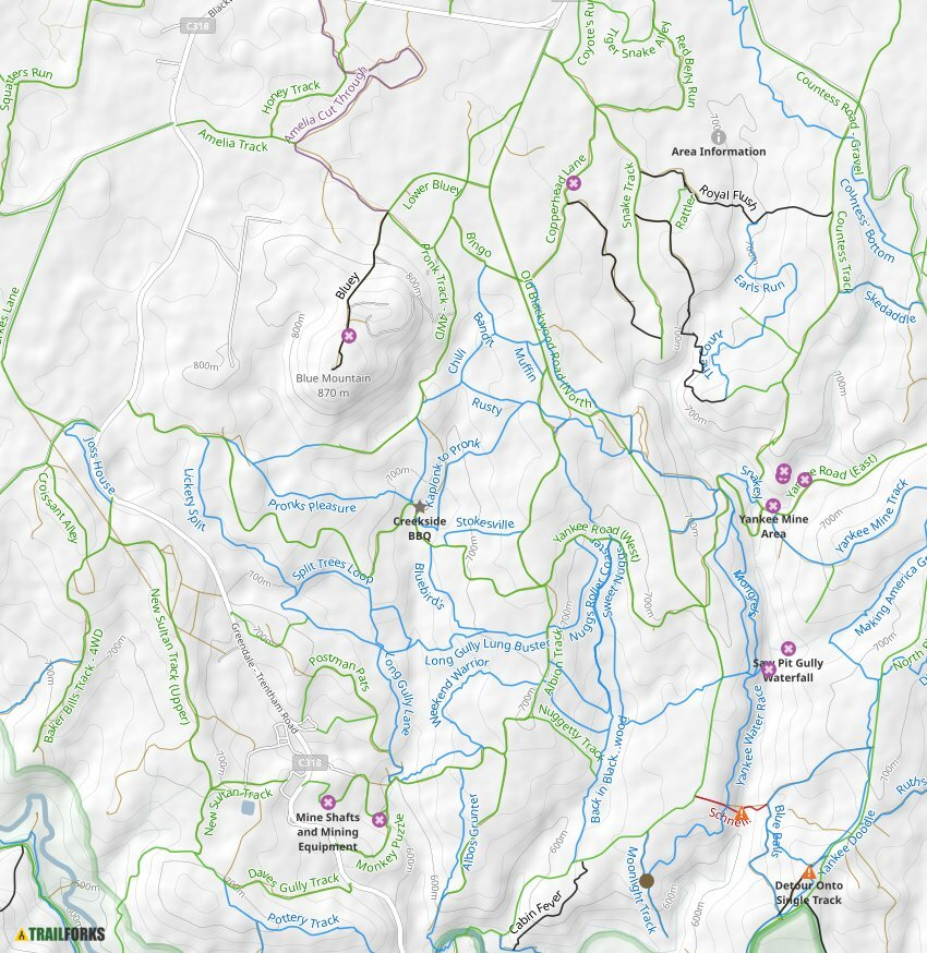 thrunton woods mtb trail map