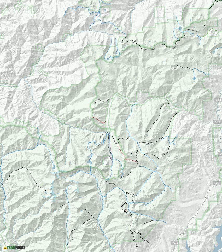 Trinity Alps Wilderness Southern - Trinity Alps Wilderness 36546 Trail Map 