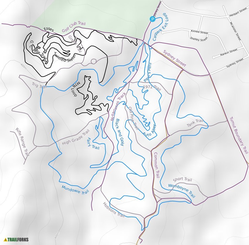 Tumut Trail Map 