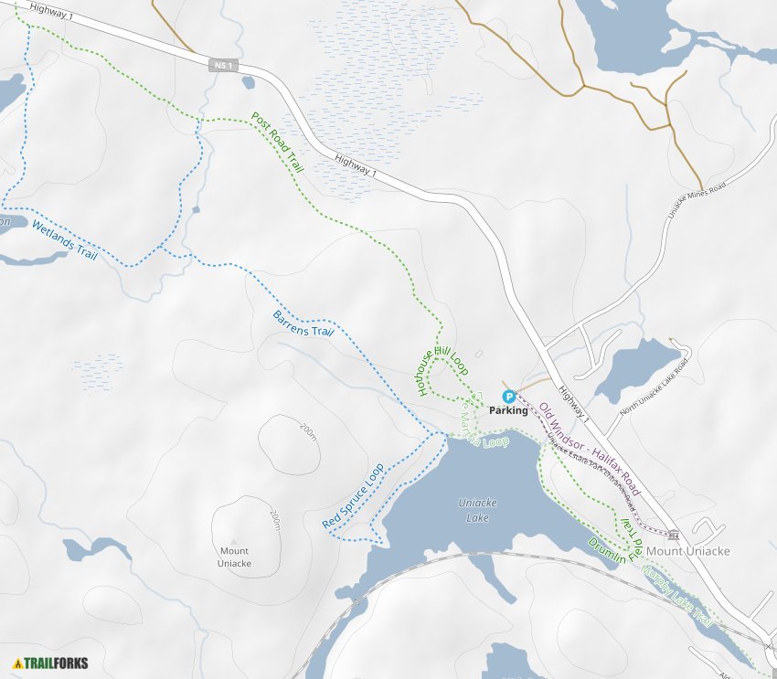 Uniacke Estate Museum Park, Mt Uniacke Mountain Biking Trails Trailforks