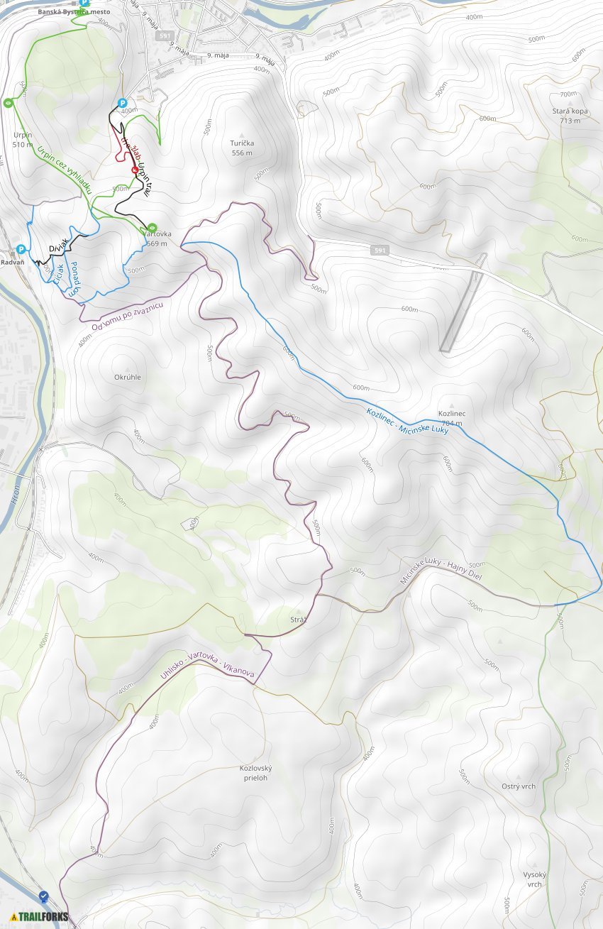 Urpin Urpín, Banská Bystrica Mountain Biking Trails | Trailforks