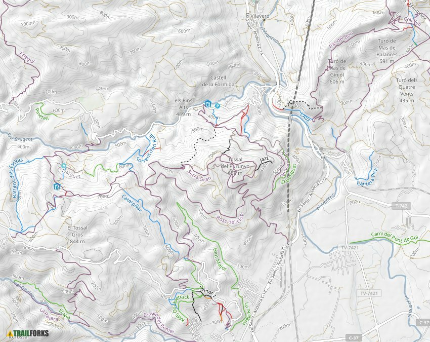 Valls del Brugent i del Glorieta Mountain Biking Trails Trailforks