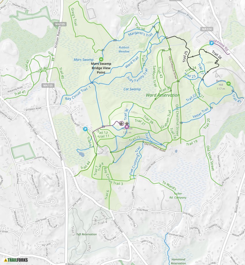 Ward Reservation, Andover Mountain Biking Trails | Trailforks