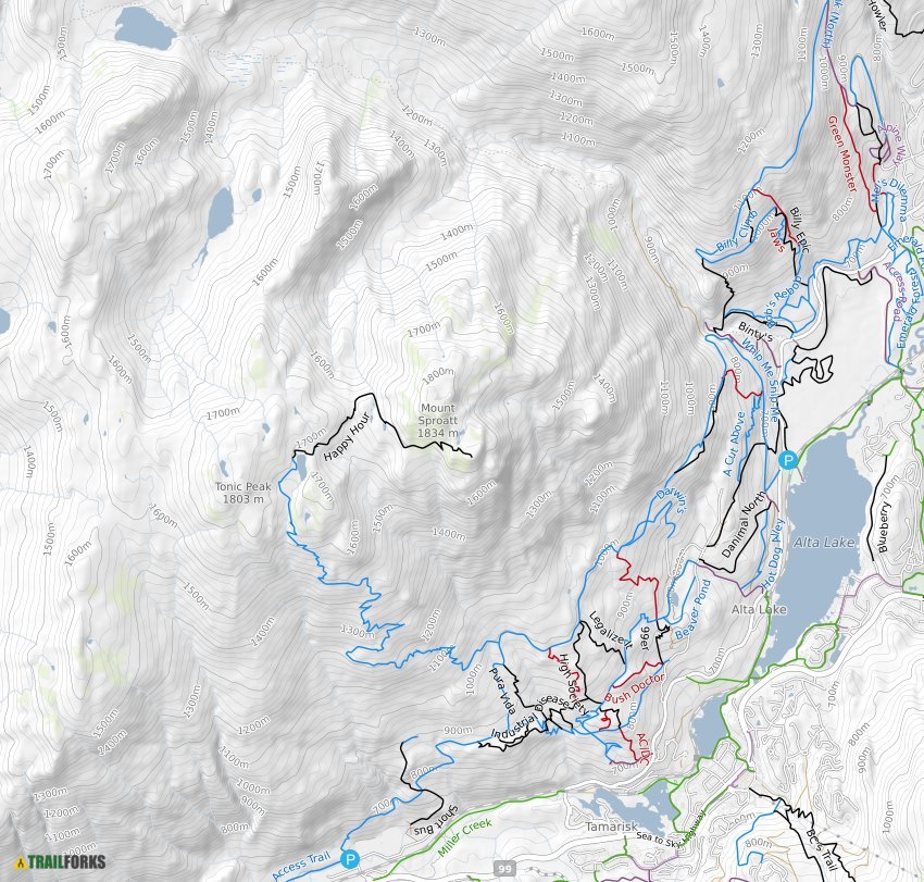 Westside - Sproatt Mountain Biking Trails | Trailforks