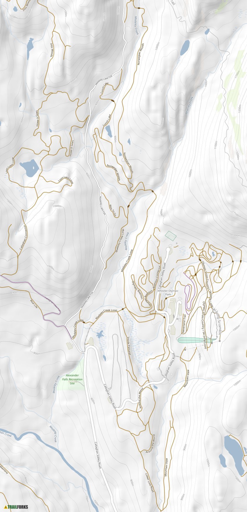 Whistler Ski Map Pdf Whistler Olympic Park, Whistler Skiing Trails | Trailforks