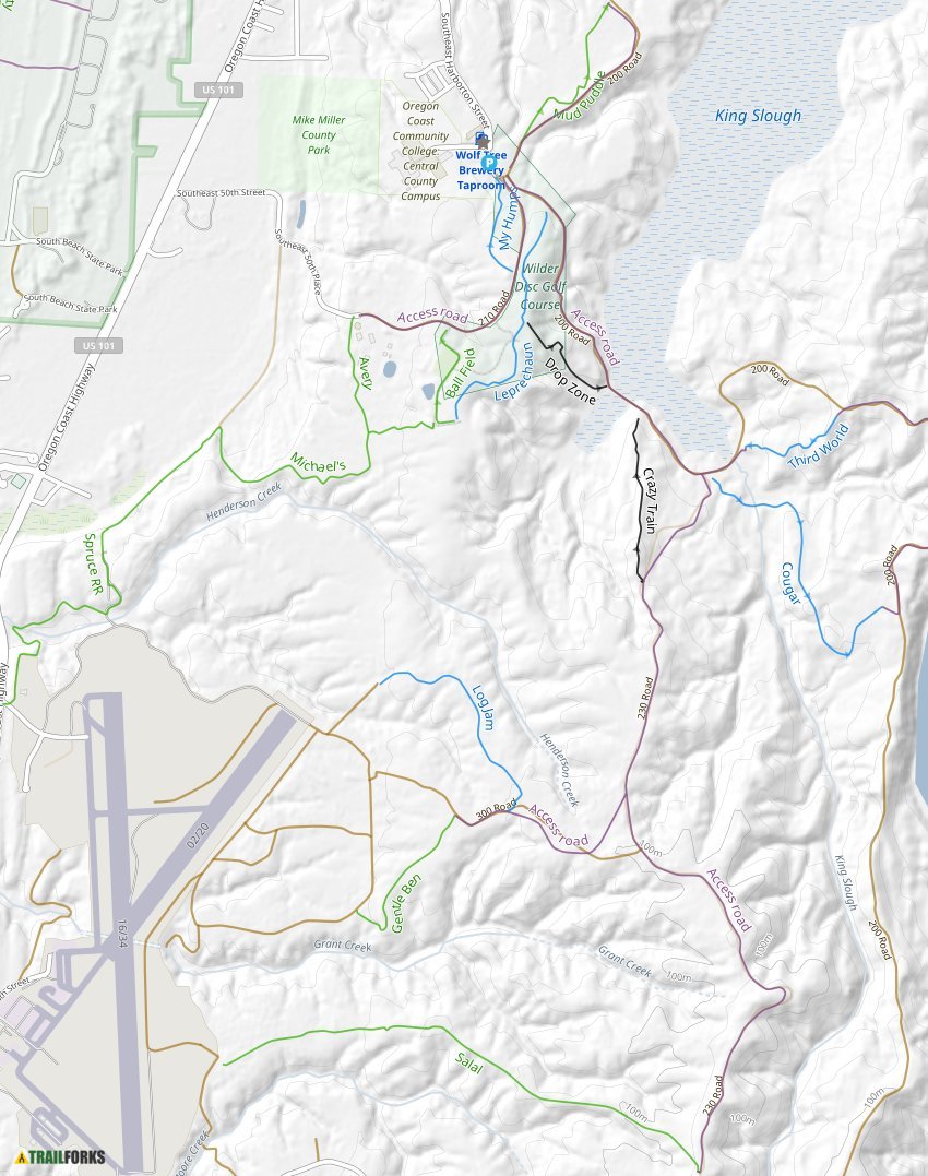 Wilder Trails Newport Mountain - Wilder Trails 22041 Trail Map