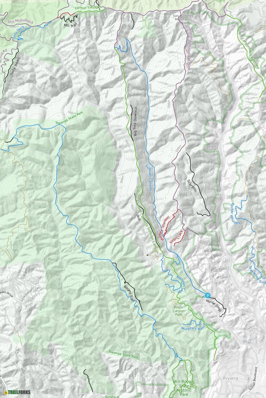Will Rogers State Park Mountain Biking Trails Trailforks