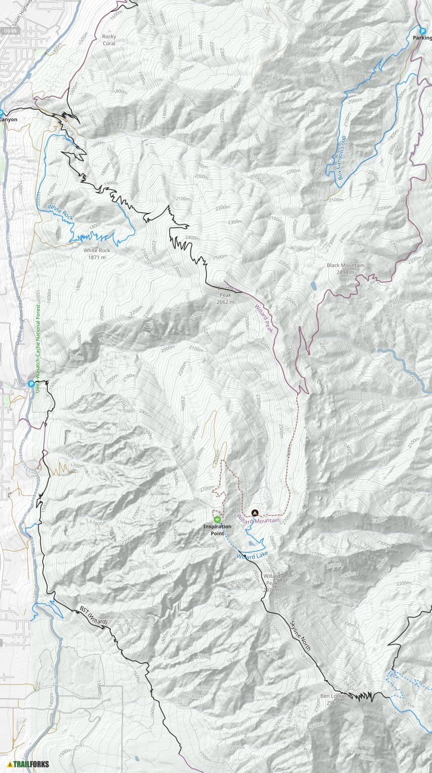 Willard Mountain Trail Map Willard Mountain Biking Trails | Trailforks