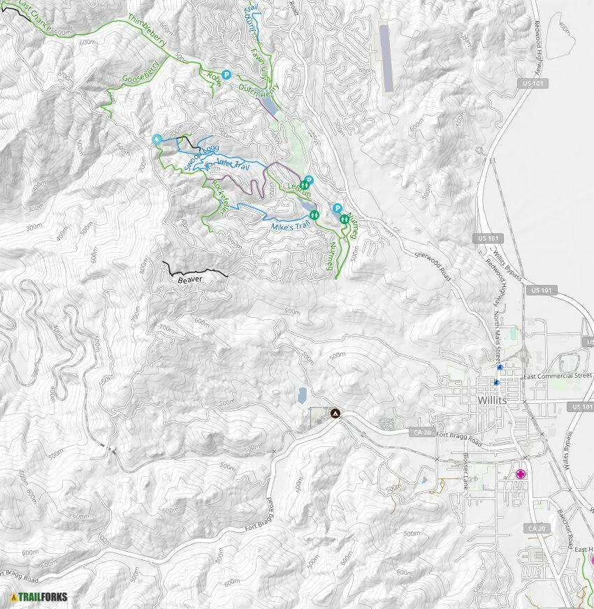 Willits, California Mountain Biking Trails | Trailforks