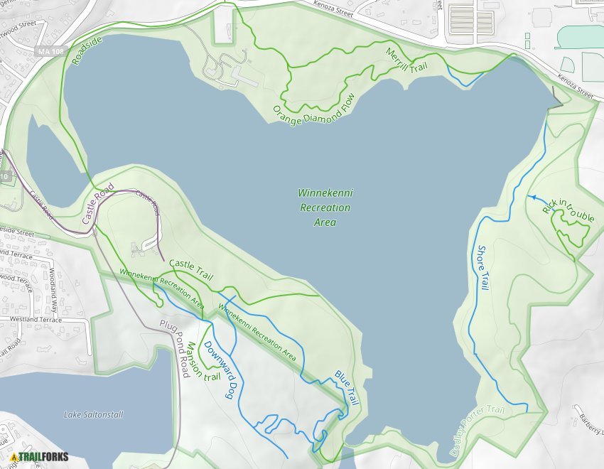 Winnekenni Park Conservation Area, Haverhill Mountain Biking Trails