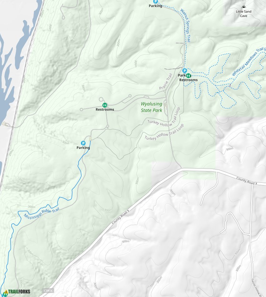 Wyalusing State Park Map Wyalusing State Park, Bagley Mountain Biking Trails | Trailforks