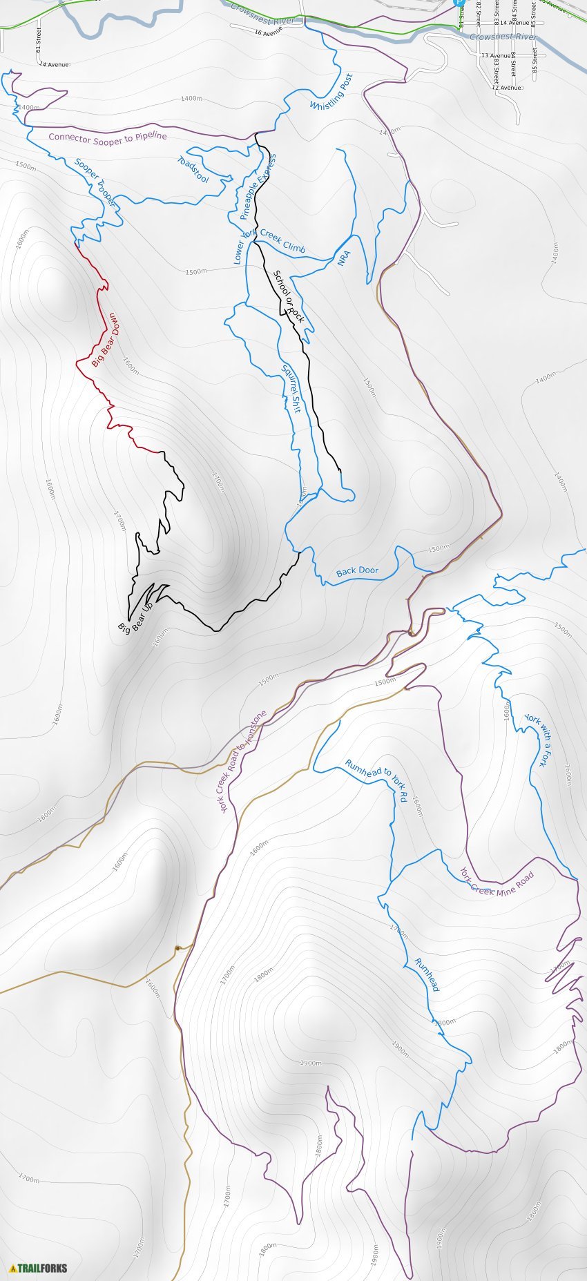 York Creek Mountain Biking Trails | Trailforks