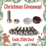 This Christmas TLC Bikes are giving away a small titanium package for free! It includes a set of 6 Titanium Stem Bolts, a Ti Seat Clamp Bolt with Titanium Nut, a bundle of stickers and a pot of  Ti-Prep. Visit @tlcbikes on instagram or visit www.tlcbikes.com to find out how you can win. A winner will be picked at random on Christmas Day!